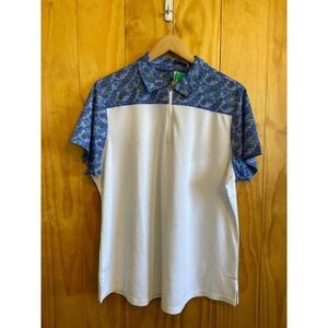 Size XL Bermuda Sands White Women's Short Sleeve Shirt